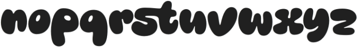 Bublis otf (400) Font LOWERCASE