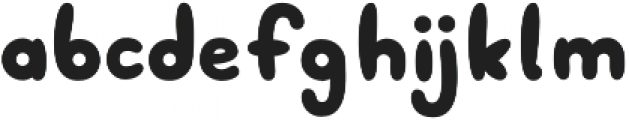 Bublont Filled Regular otf (400) Font LOWERCASE