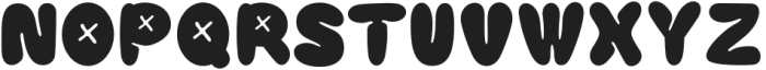 Bublora Regular otf (400) Font UPPERCASE