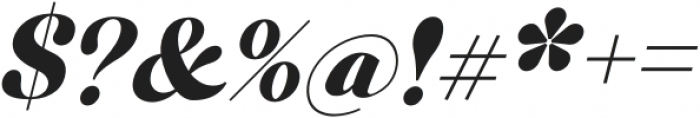 Buche Italic otf (400) Font OTHER CHARS