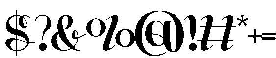 Buchery Regular otf (400) Font OTHER CHARS