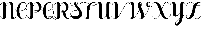 Buchery Regular otf (400) Font UPPERCASE