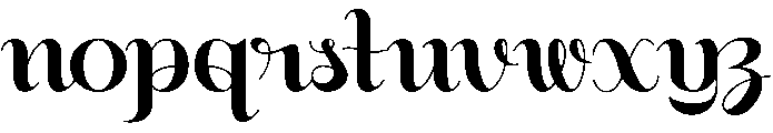 Buchery Regular otf (400) Font LOWERCASE