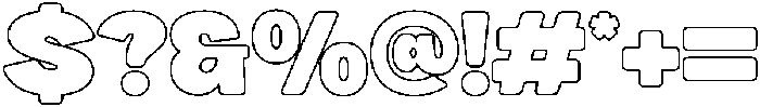 Buchi Sans Outline otf (400) Font OTHER CHARS