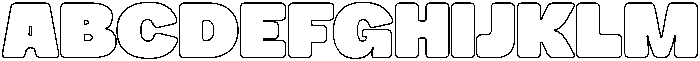 Buchi Sans Outline otf (400) Font UPPERCASE