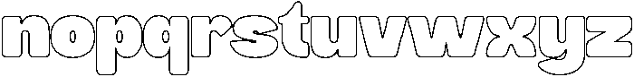 Buchi Sans Outline otf (400) Font LOWERCASE