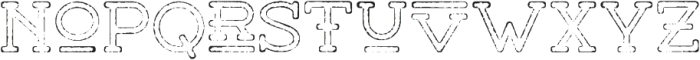 Buckhorn Eroded otf (400) Font LOWERCASE