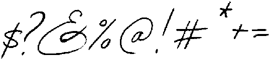Buckingham Script Rough Slant otf (400) Font OTHER CHARS
