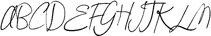 Buckingham Script Rough Slant otf (400) Font UPPERCASE
