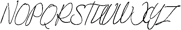 Buckingham Script Rough Slant otf (400) Font UPPERCASE