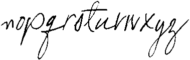 Buckingham Script Rough Slant otf (400) Font LOWERCASE