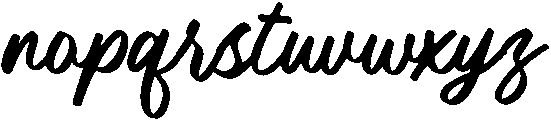 Buckles Regular otf (400) Font LOWERCASE