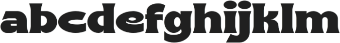 BucksonRegular otf (400) Font LOWERCASE