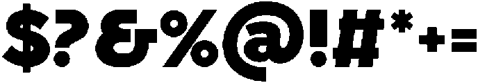 Bueronze Black otf (900) Font OTHER CHARS