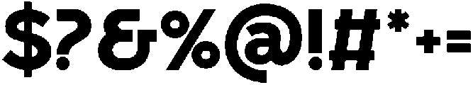 Bueronze-Bold otf (700) Font OTHER CHARS