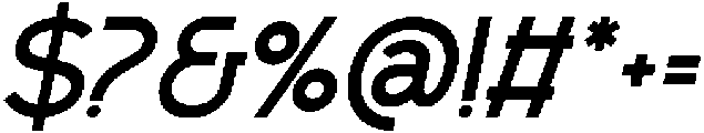Bueronze-Italic otf (400) Font OTHER CHARS