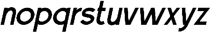 Bueronze-Italic otf (400) Font LOWERCASE