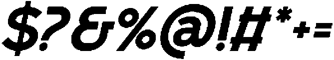 Bueronze Semi Bold Italic otf (600) Font OTHER CHARS