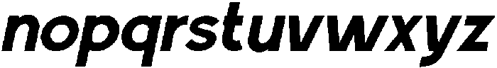 Bueronze Semi Bold Italic otf (600) Font LOWERCASE