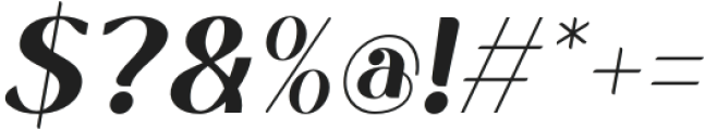 Bufagis Italic otf (400) Font OTHER CHARS