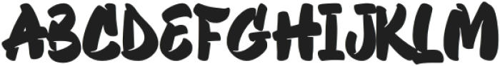 Buffart Regular otf (400) Font UPPERCASE