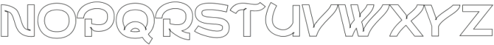 Buffo Outline otf (400) Font UPPERCASE