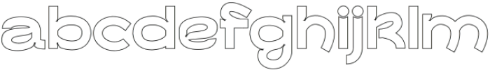 Buffo Outline otf (400) Font LOWERCASE