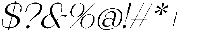 Bugery Gantik Italic otf (400) Font OTHER CHARS