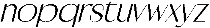 Bugery Gantik Italic otf (400) Font LOWERCASE