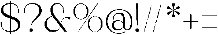Bugery Gantik otf (400) Font OTHER CHARS