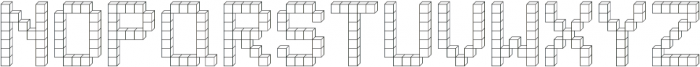 Building Blocks ttf (400) Font LOWERCASE