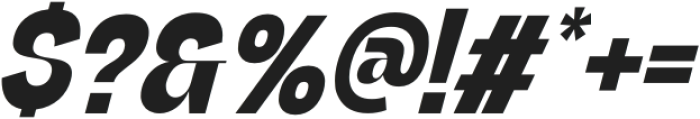 Building Virtually Bold Italic otf (700) Font OTHER CHARS