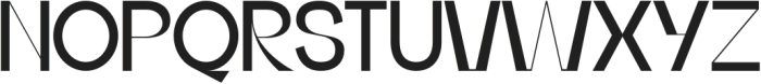 Building Virtually Regular otf (400) Font UPPERCASE