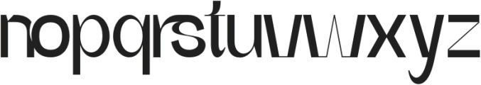 Building Virtually Regular otf (400) Font LOWERCASE