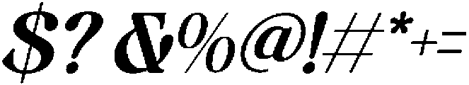 Builds Haven Italic otf (400) Font OTHER CHARS