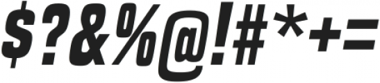 Built Bold Italic otf (700) Font OTHER CHARS