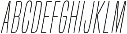 Built ExtraLight Italic otf (200) Font UPPERCASE