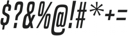 Built Italic otf (400) Font OTHER CHARS