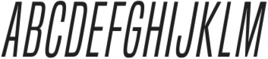 Built Light Italic otf (300) Font UPPERCASE
