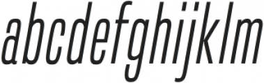 Built Light Italic otf (300) Font LOWERCASE