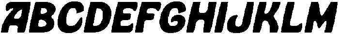 Bukbon Slant otf (400) Font UPPERCASE
