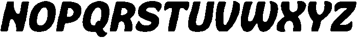 Bukbon Slant otf (400) Font UPPERCASE