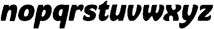Bukbon Slant otf (400) Font LOWERCASE