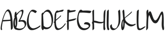 Bukiseyoka Regular otf (400) Font UPPERCASE