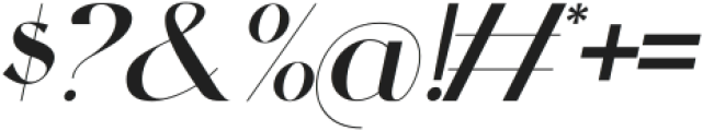 Bulagria Italic otf (400) Font OTHER CHARS