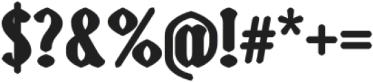 Bulbia-Regular otf (400) Font OTHER CHARS