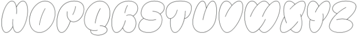 Bulbis Outline otf (400) Font LOWERCASE