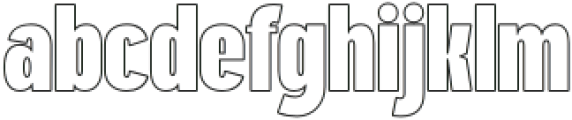 Bulgano Outline otf (400) Font LOWERCASE