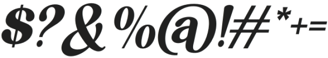 BulgariClub-Italic otf (400) Font OTHER CHARS