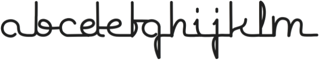 Bulgary Signature otf (400) Font LOWERCASE
